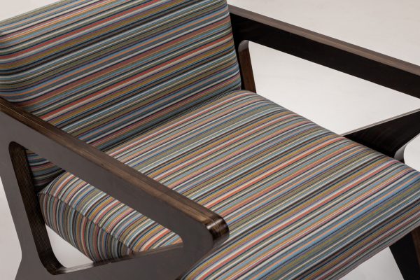 striped wood anastasia chair