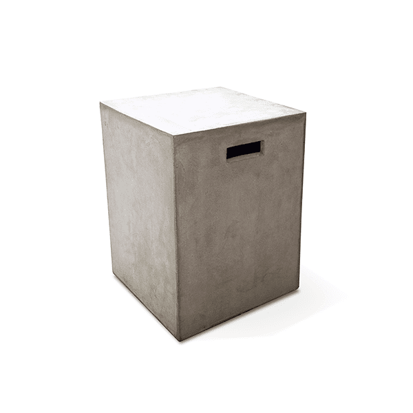 outdoor cement side table
