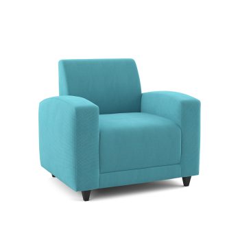 Uptown commercial armchair with wood legs