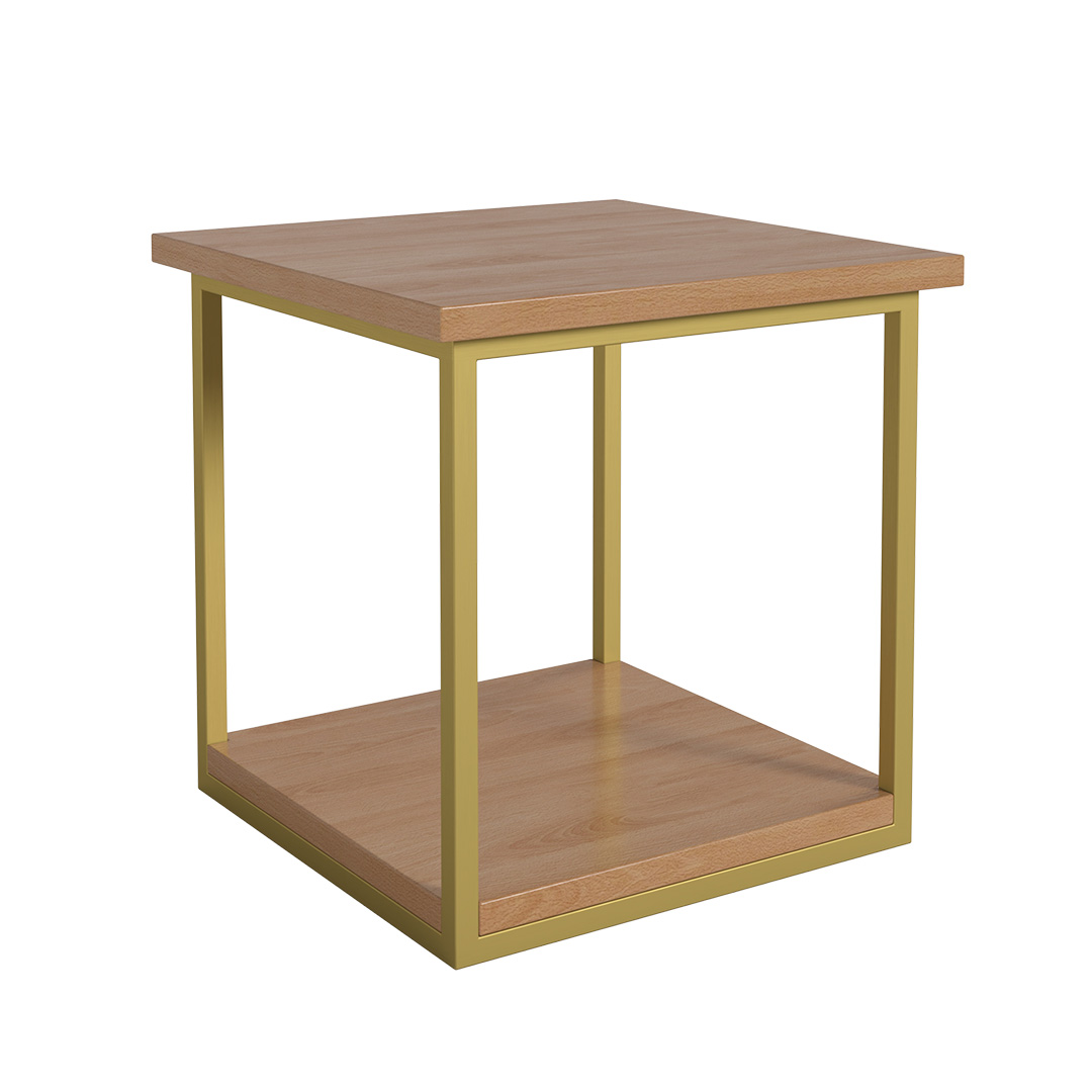 notus commercial end table with metal frame