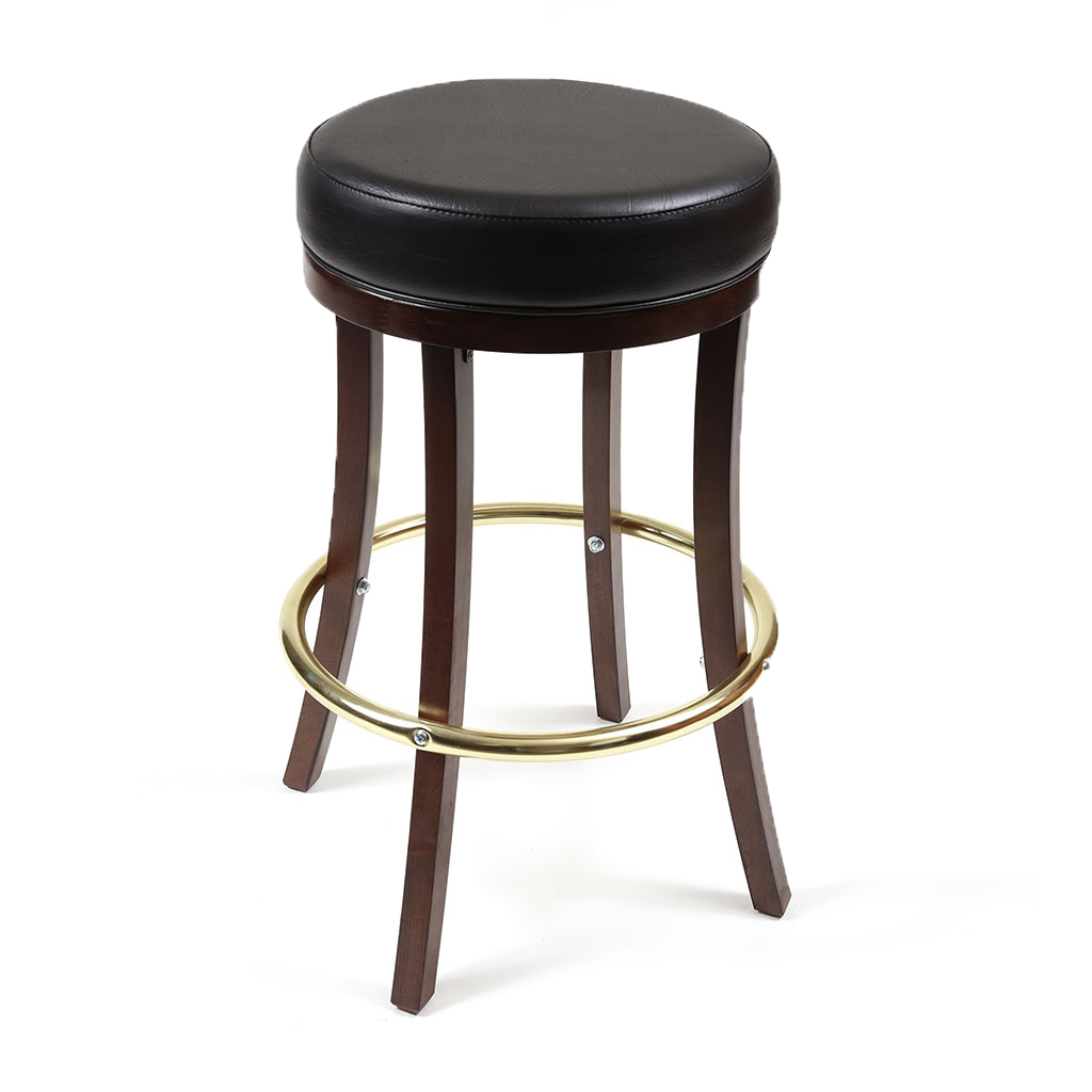 sitka backless barstool with metal footrail