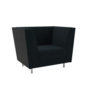 Legacy commercial lounge chair with laminate outside back