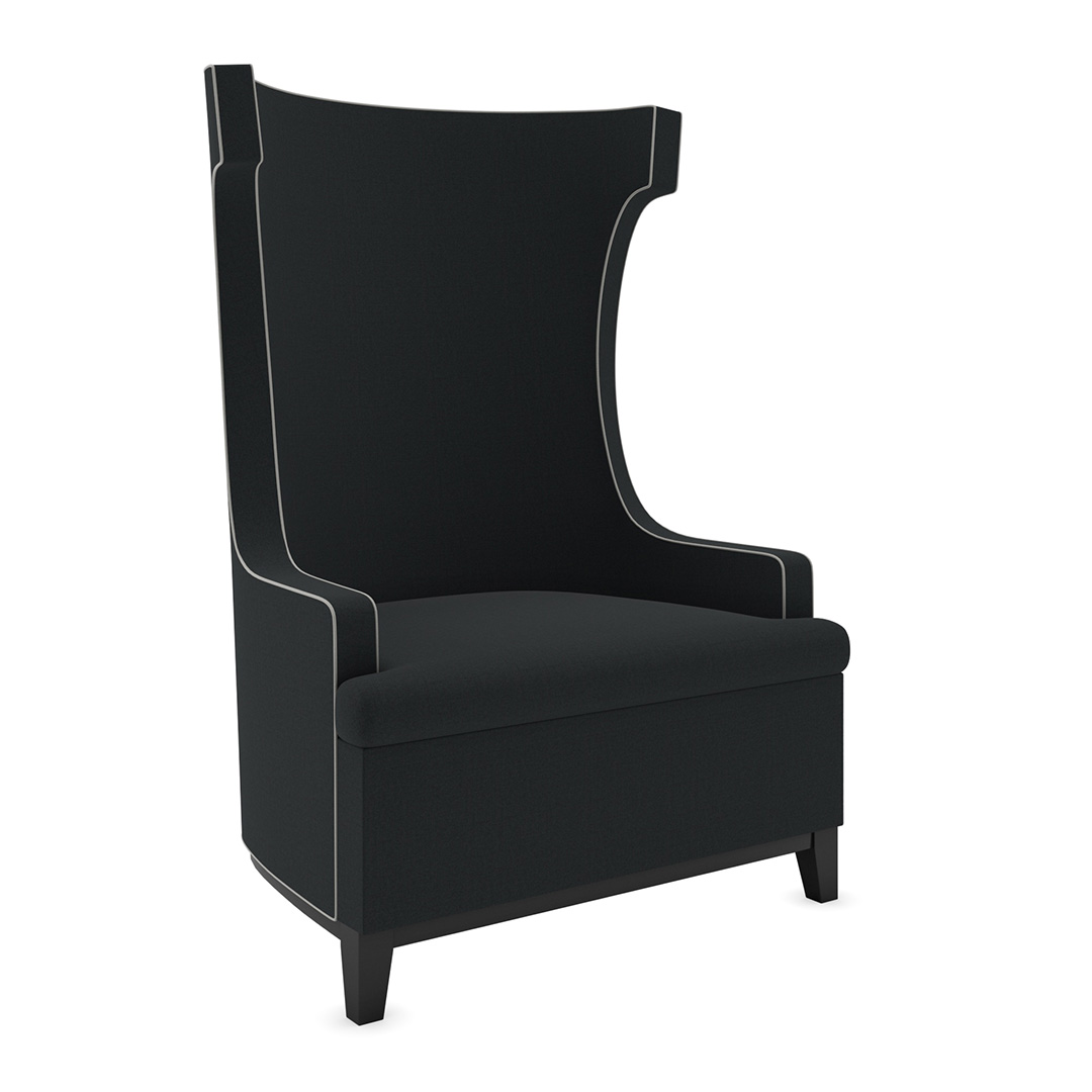 commercial lounge chair with tall back