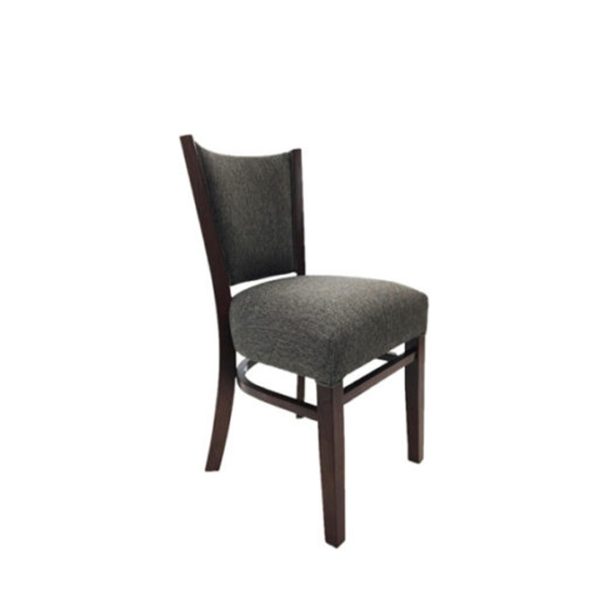Fort Worth Chair with wood legs and upholstered seat