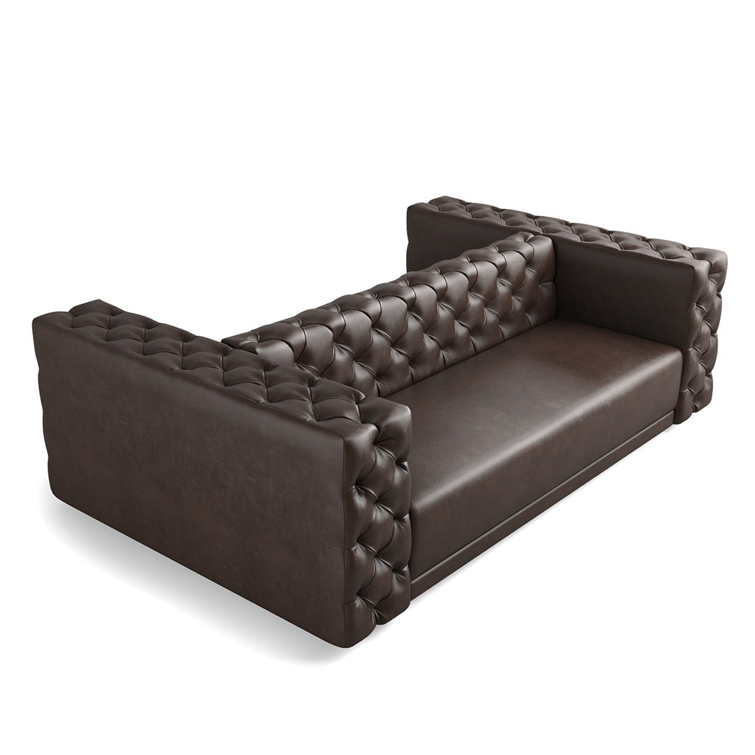 tribeca double sofa with diamond-tufting