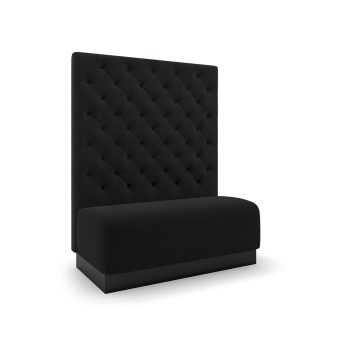 bromley commercial booth with diamond tufting and toe kick