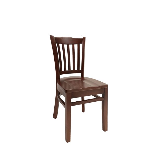 Jailhouse commercial wood chair with slats