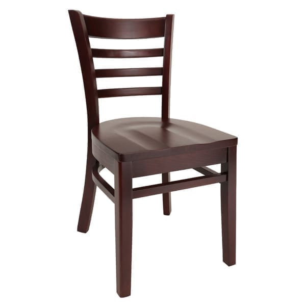 ladderback wood dining chair