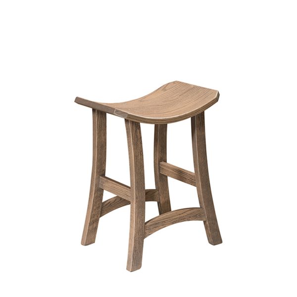 Hanford commercial stool with wood legs