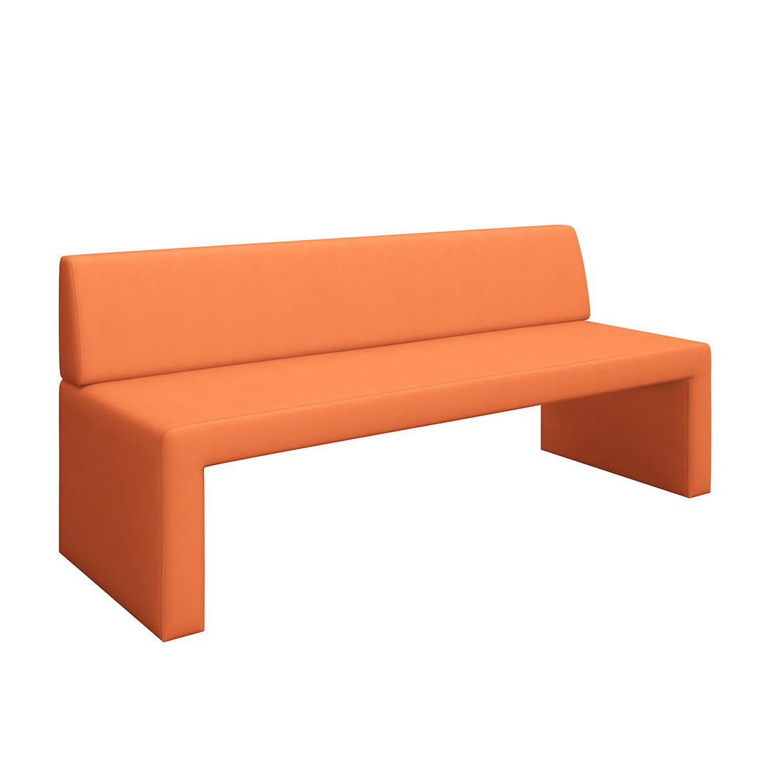 milford bench low back commercial seating