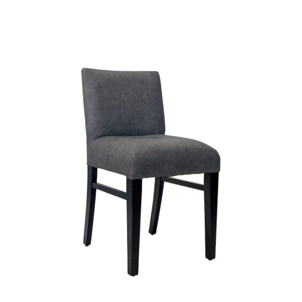 Sandusky commercial wood chair with upholstered seat