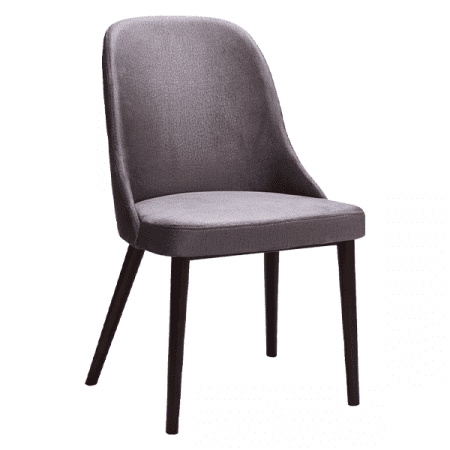 gray upholstered wooden chair