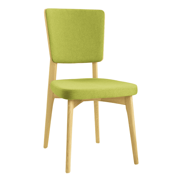 green wooden dining chair