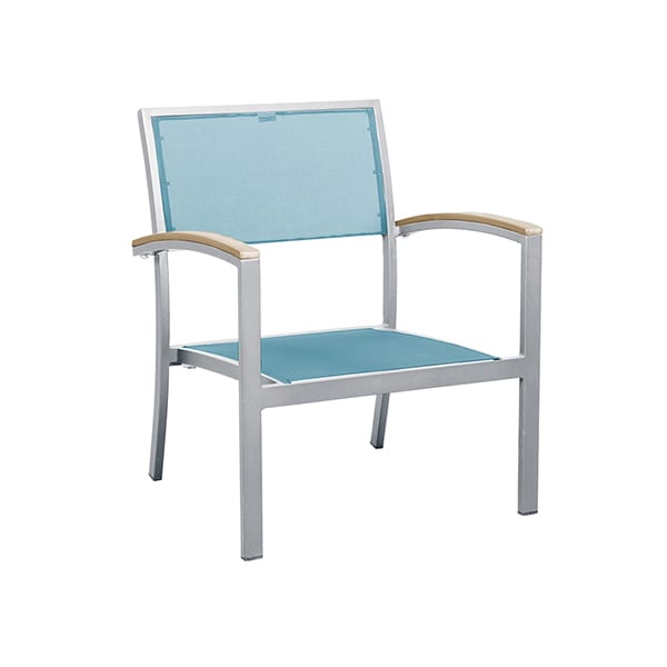 outdoor armchair with a sling seat