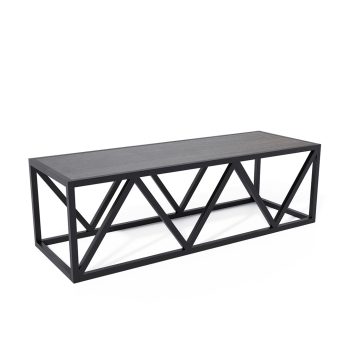 Chevron commercial coffee table with laminate and wood
