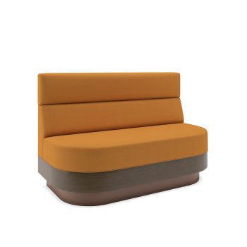 Hialeah commercial booth with toe kick and channels