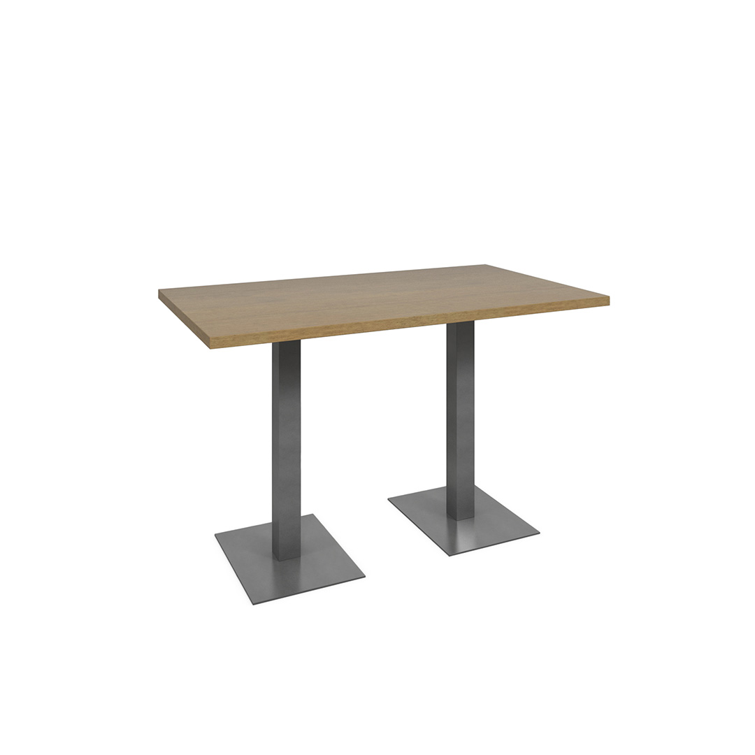 laminate table metal rectangle base
