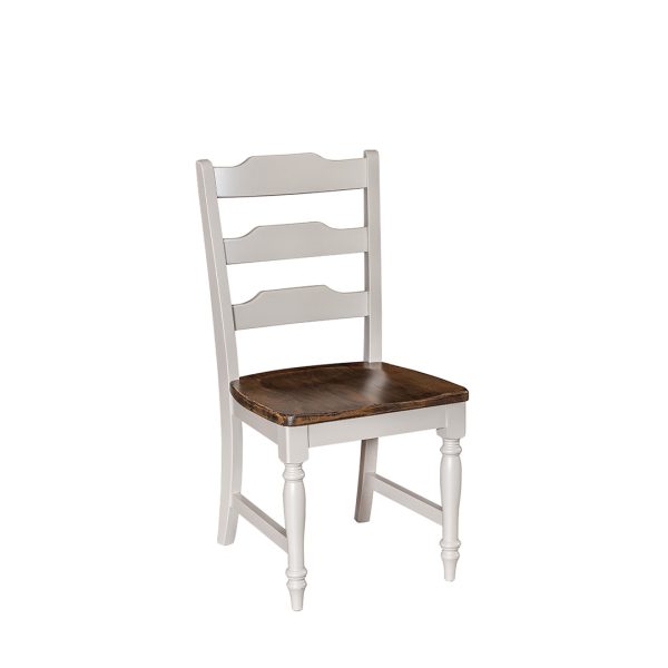Athens commercial wood dining chair with rustic design