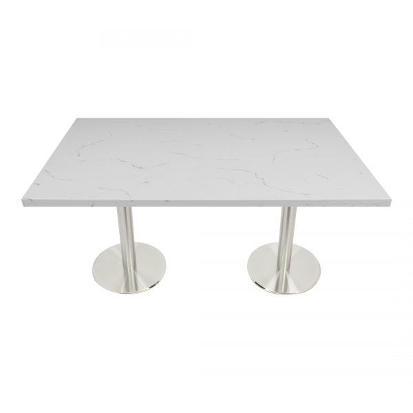 carrera white marble table top for commercial use