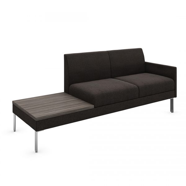 hemingway sofa with armrest and side table