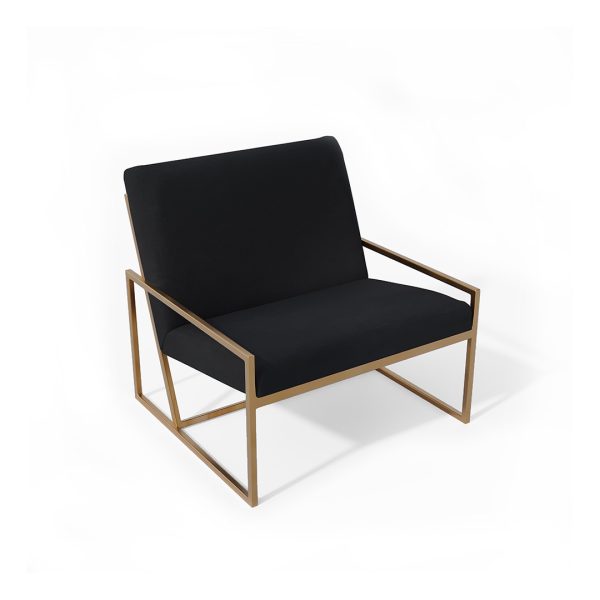 Serendipity commercial lounge chair with metal frame