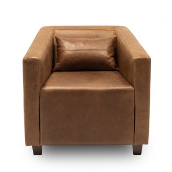 commercial leather lounge chair with wood legs