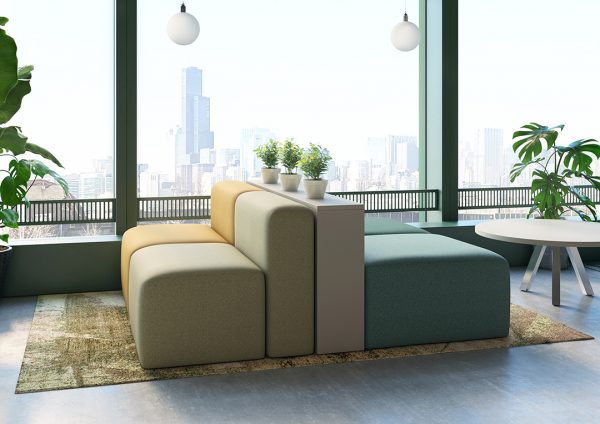 modular colorblock commercial furniture for offices