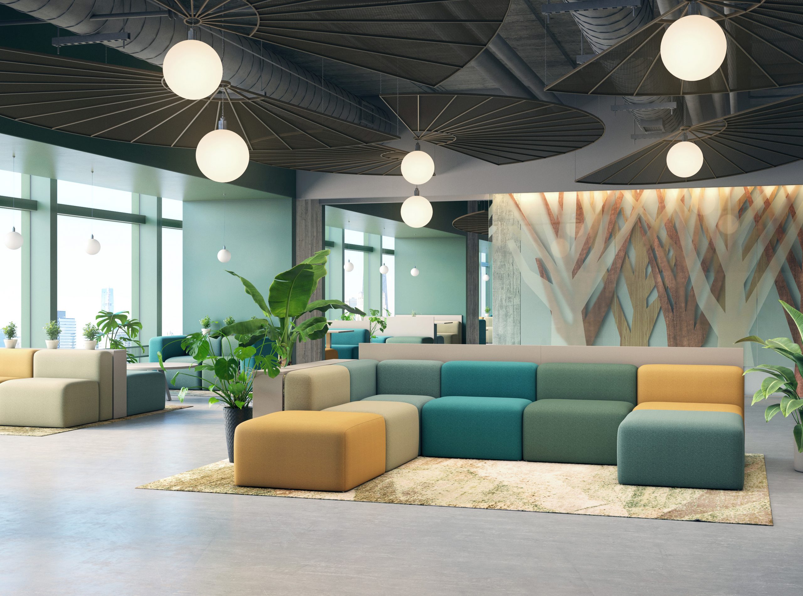 Maeve soft seating collection in workplace