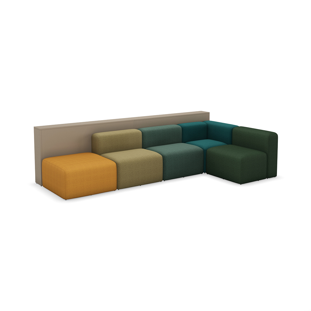 color block modular commercial furniture