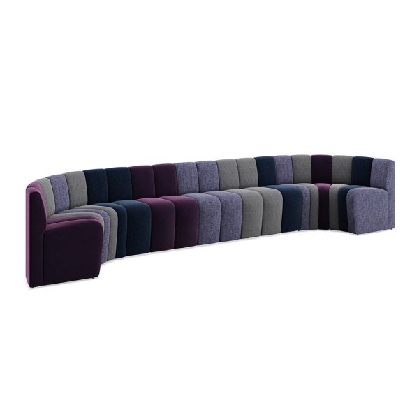 Maggie magnetic modular seating in purple monochromatic color