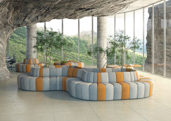 magnetic modular seating arrangement contract furniture