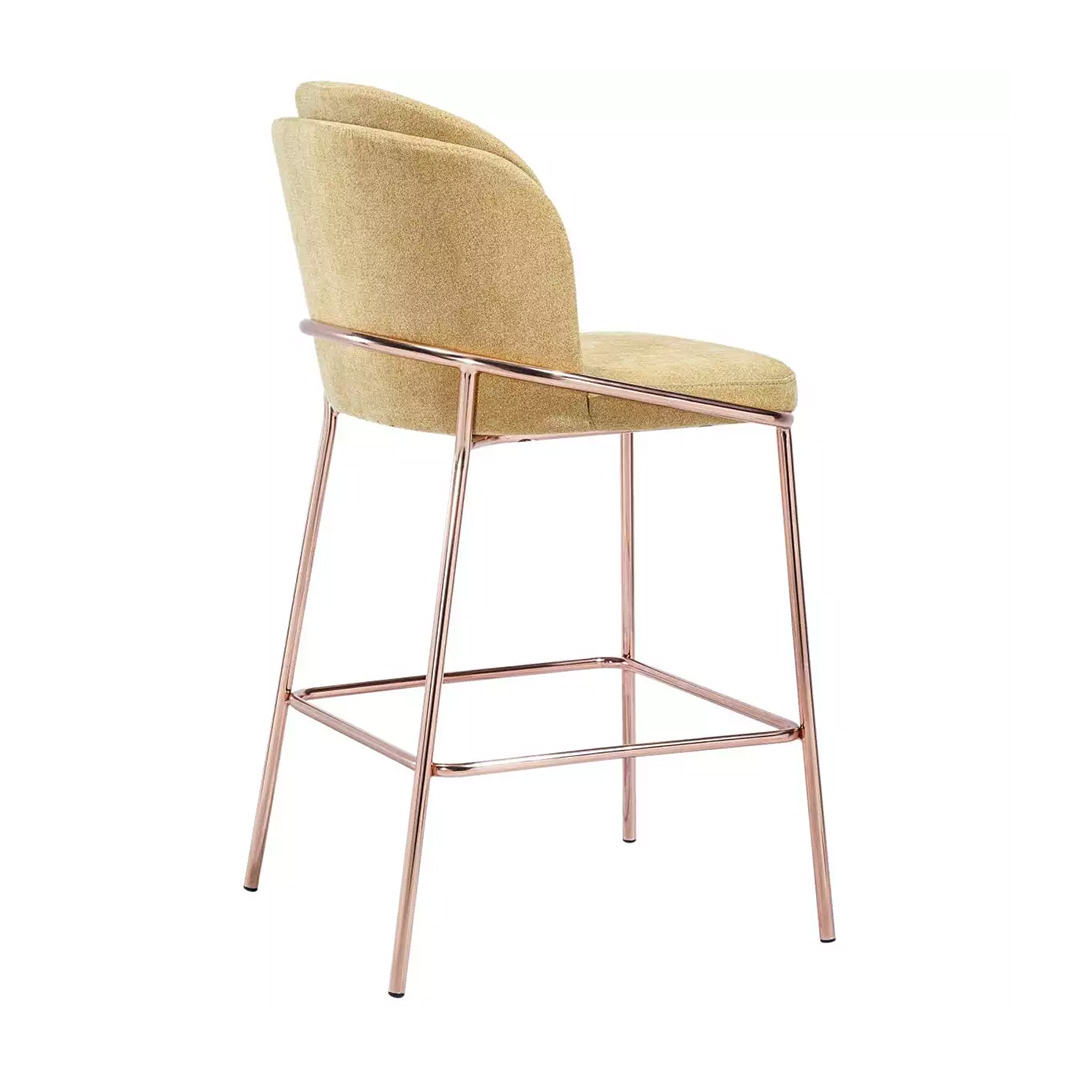 trendy commercial metal barstool with foot rail