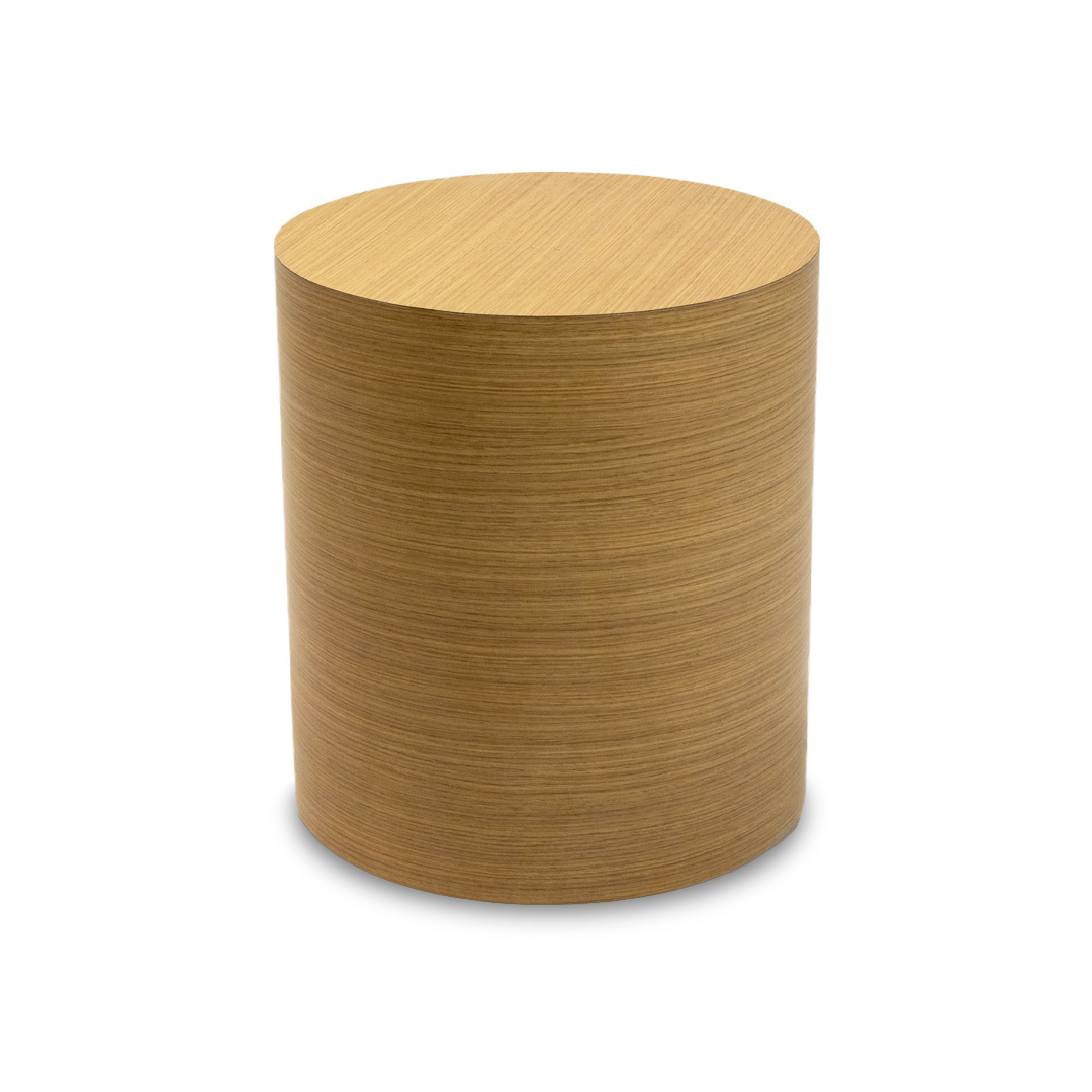 laminated round drum table for commercial use
