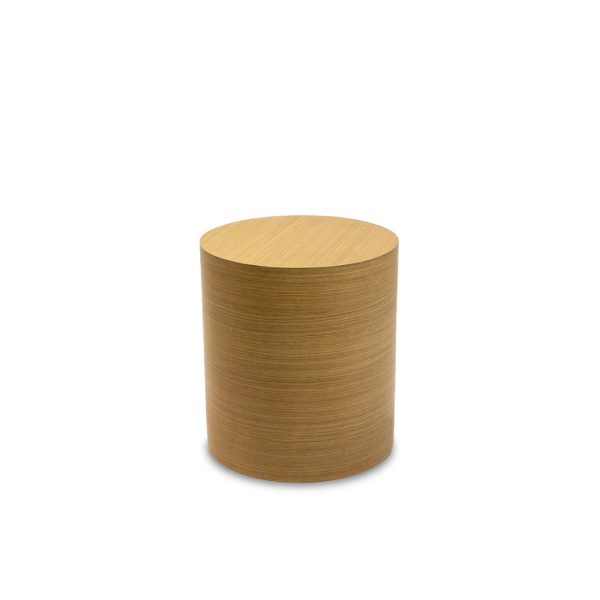 Aaron drum table in natural laminate