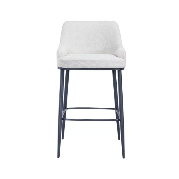 Clara upholstered sherpa metal barstool for commercial use