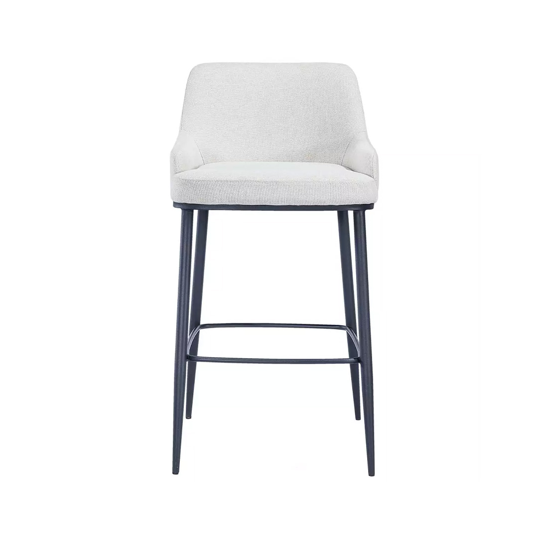 Clara upholstered sherpa metal barstool for commercial use