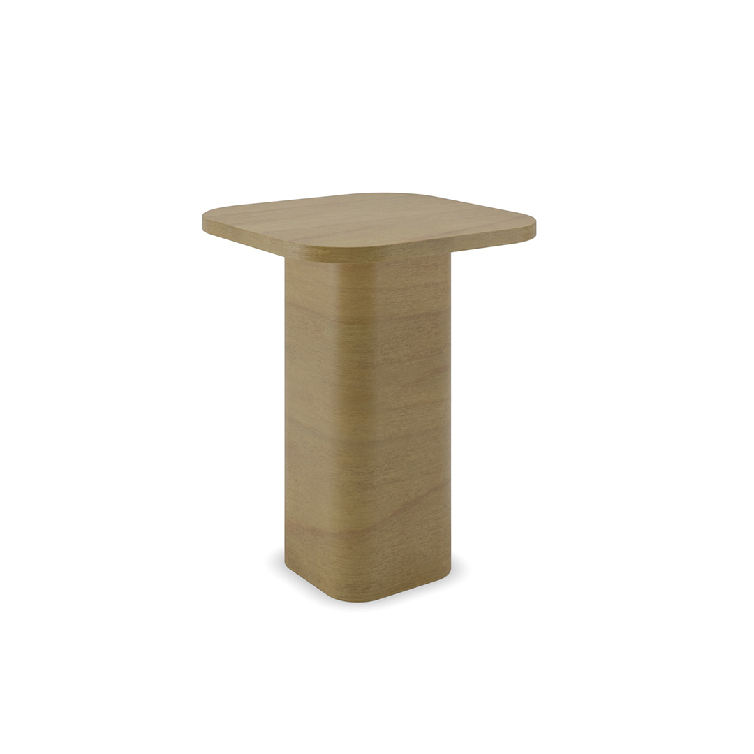 Pax laminate rounded square dining table