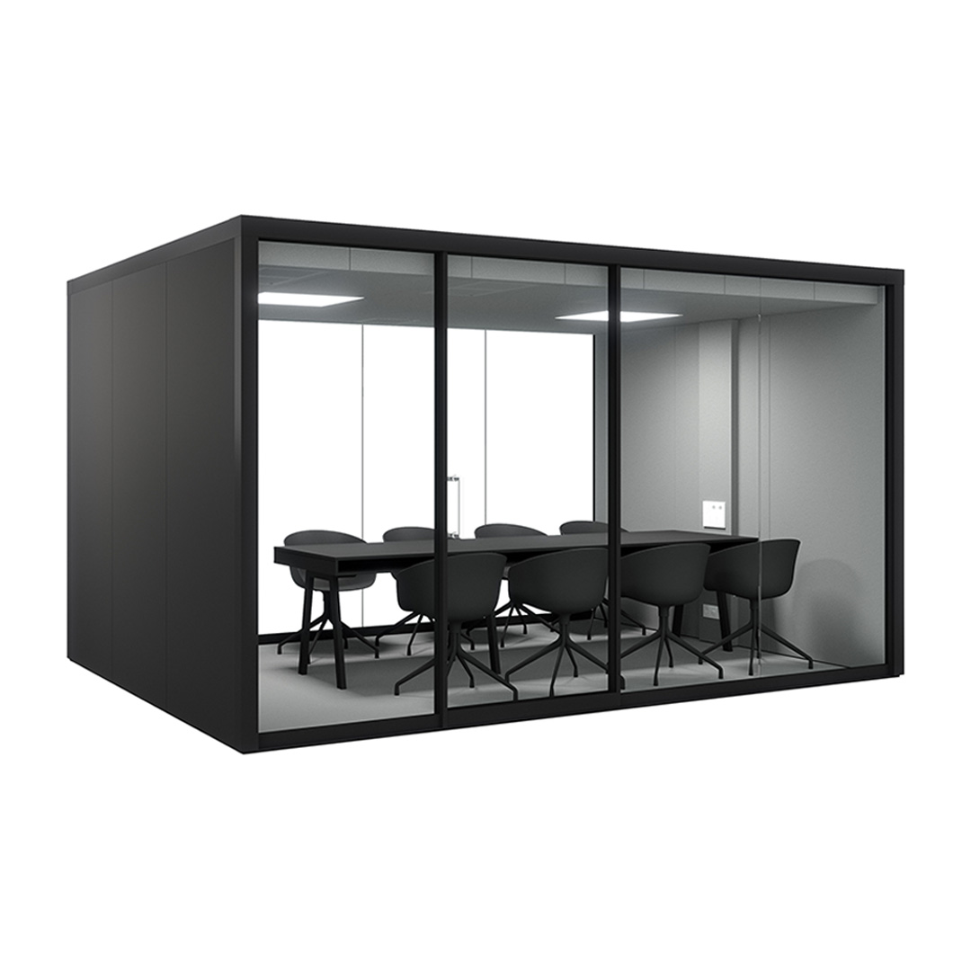 VETROSPACE XXL soundproof meeting pod with ventilation and lighting