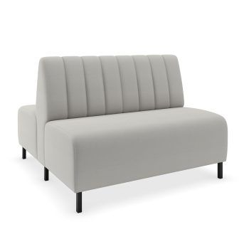 winnie double sided commercial booth with vertical channels