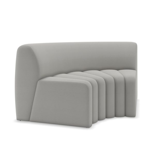 vertically channeled modular sofa commercial sofa