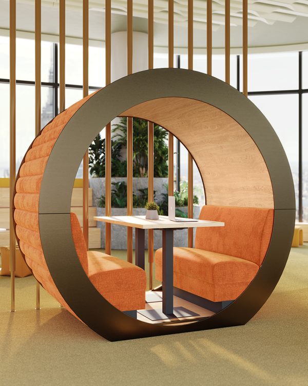 Helix commercial seating pod in workplace