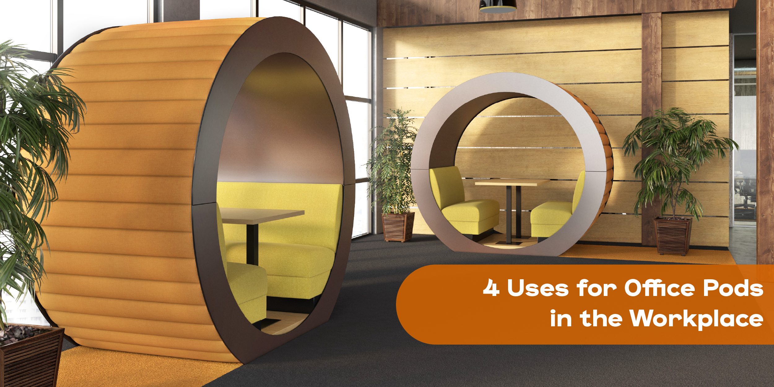 4 uses for commercial office pods blog graphic