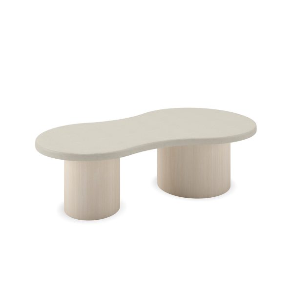 upholstered coffee table Valencia drum base