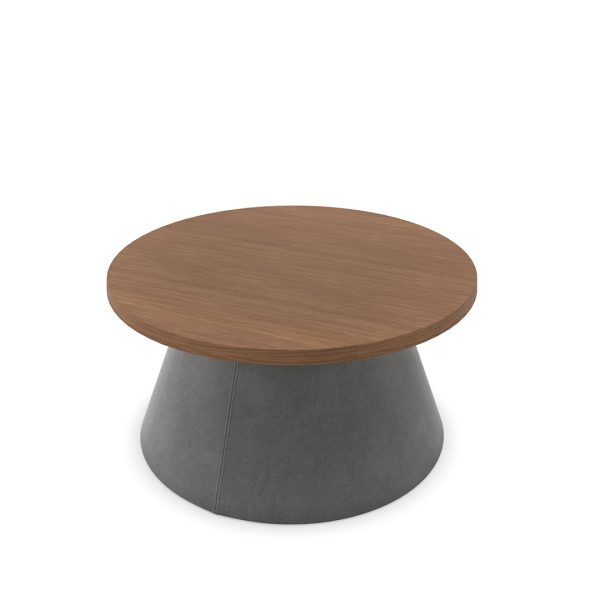 Colin nesting table with upholstered cone base
