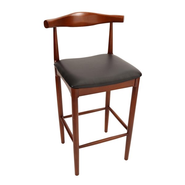 commercial stool dining chair with curved back