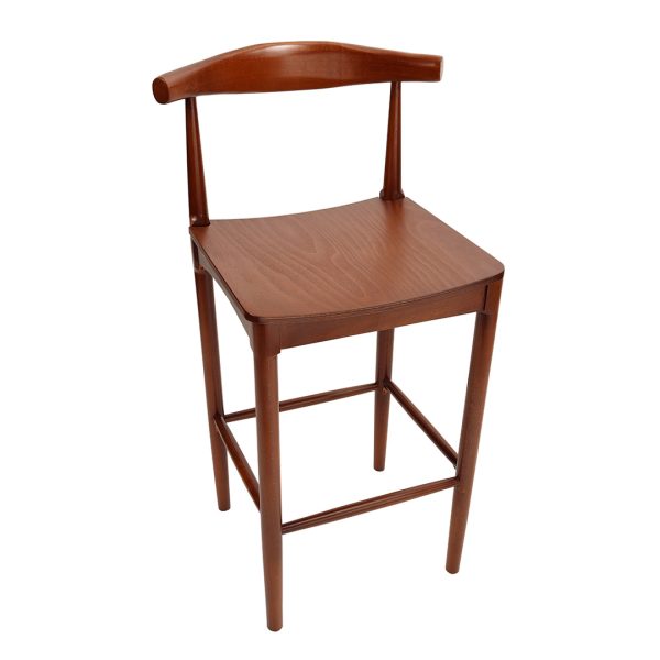 commercial stool dining chair with curved back