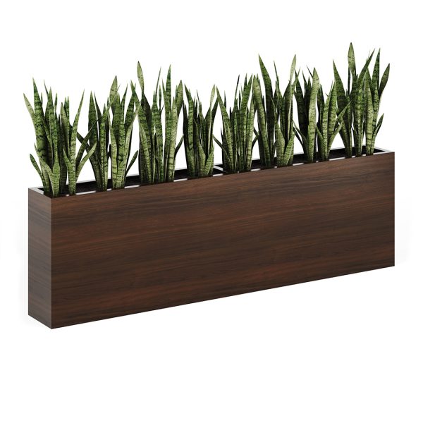 Flourish commercial indoor laminate planter 120"